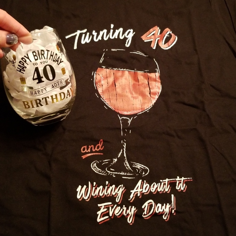 40 novelty t + wine glass